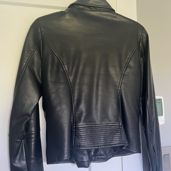 Sleek & Chic Faux Leather Moto Jacket - RW&CO, Size S - Picture 2 of 7